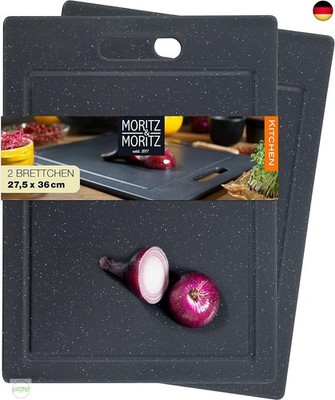Moritz & Moritz 2x Schneidebretter Kunststoff - 36 x 27,5 cm -