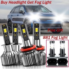 For Kia Sorento Baseexlx 2011-2013 Led Headlight Combo Hilowfog Light Bulb For Kia Sorento Baseexlx 2011-2013 Led Headlight Combo Hilowfog Light Bulb