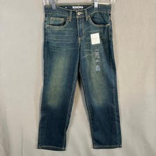 Sonoma Boy's Straight Fit Flexwear Jeans Size 10 Blue Reinforced Knees NWT