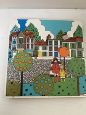 Vintage Retro 70s Melamine Sally Gregory Hesper Set of 6 Table Place Mats W Box