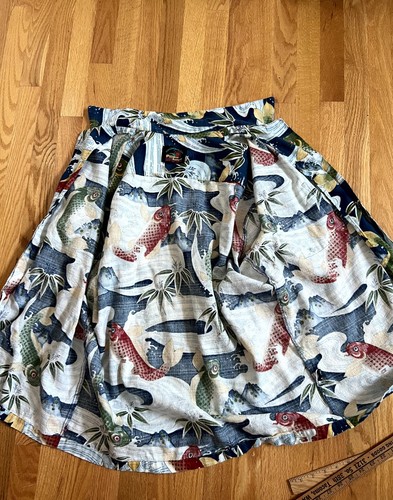 Vintage Paradise on a Hanger Hawaiian Cotton Shirt Koi Fish XL - Picture 13 of 13
