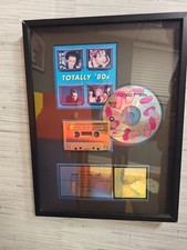Totally 80's Gold Sales Award RIAA Disc And Cassette