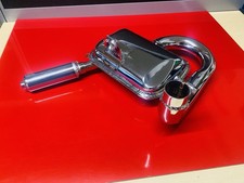 VESPA P125X PX125E ITALIAN STANDARD LOOK CHROMED EXHAUST WITH SPORTS SILENCER