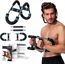 Power Twister Armtrainer | Flexi Bar für Brusttraining & Muskelaufbau 30-50KG