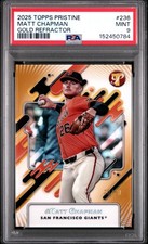 2025 Topps Pristine #236 Matt Chapman Gold Refractor /50 PSA 9