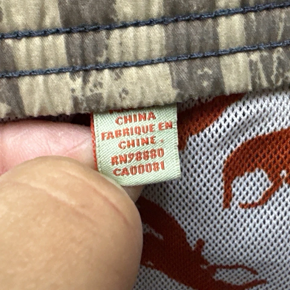 Ted Baker Boardshorts Para Hombres L Azul Forrado Cordón Bolsillo Trasero Estampado Langosta Foto 3 de 4