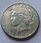 1922-S $1 Peace Silver Dollar Very Fine coin.