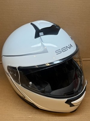 Sena Impulse Helmet Motorcycle Bluetooth Modular White -SCRATCHED - (XXL) 