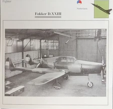 Fokker Fighter Plane Picture Original Vtg Aircraft Detail Collector Card 