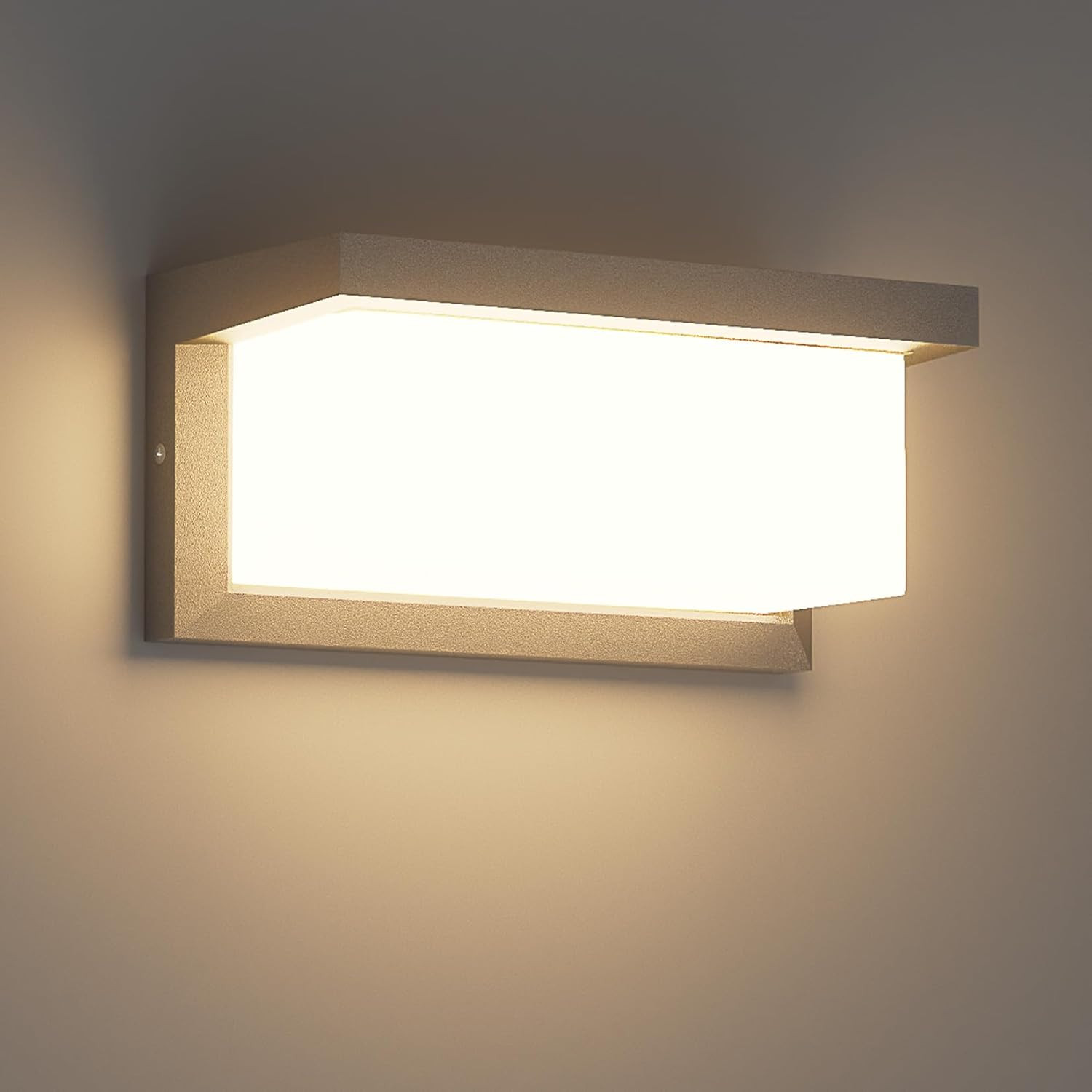 24W LED Lampada Da Parete per Esterni, 3000K, 1200LM Applique in Alluminio, IP65