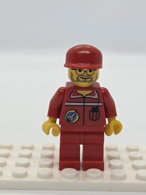 LEGO Space Port Ground Control Minifigure Red Suit Vintage 1999 spp008   Clean &