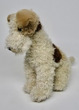 Vintage plush Fox Terrier puppy dog realistic Animal Alley stuffed 12" Toys R Us