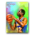 James Worthy #8 Art Card Limited 23/50 Edward Vela Signed (Los Angeles Lakers)