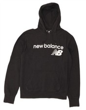 New Balance Herren Grafik Hoodie Pullover Small Schwarz Baumwolle DW10