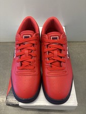 FILA Original Fitness Red/Navy Low Top Lace Up Men  s Sneaker Synthetic 11F16LT