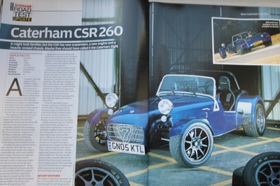 Original 2005 Autocar extracted mag road test: CATERHAM CSR 260