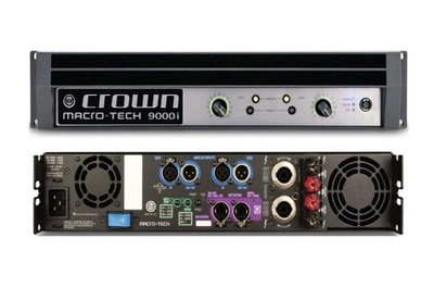 Crown Macro-Tech 9000i 2Ch Power Amplifier & Power Cord | Made In USA