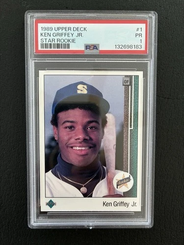 Ken Griffey PSA 1 RC 1989 Upper Deck Star Rookies Mariners HOF RARE #1