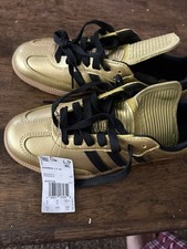 Adidas Originals Samba LT Long Tongue Women  s Size 7.5 Gold Black JH5708