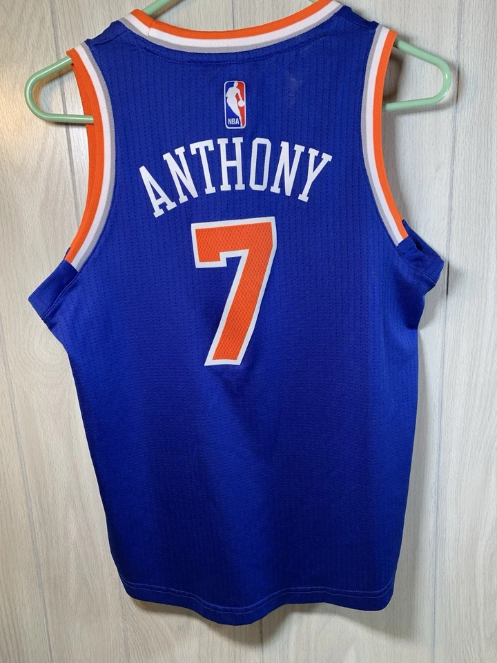 Camiseta New York Knicks Carmelo Anthony Youth média 10 - 12 Adidas Swingman #7 - Imagem 2 de 4