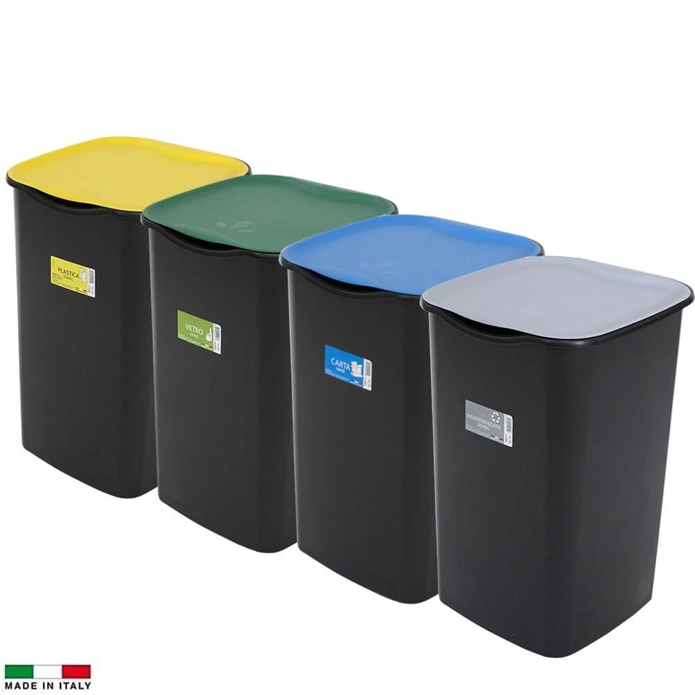Jorzer Cestino sottile in plastica, con apertura superiore, stretto, 28,2 x 27,9 x 13 cm, piccolo cestino per rifiuti con foro rotondo, piccolo