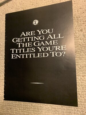 11- 8 1/4''  Nintendo Vs System Titles arcade  video game AD FLYER