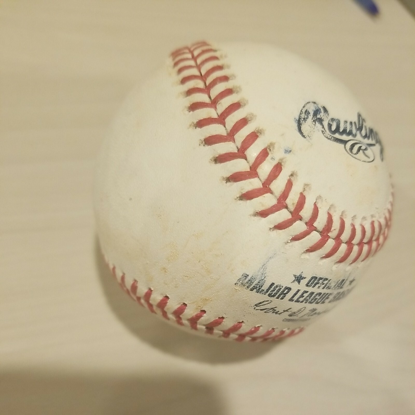 elijah dunham signed baseball autographed game used romlb ball yankees