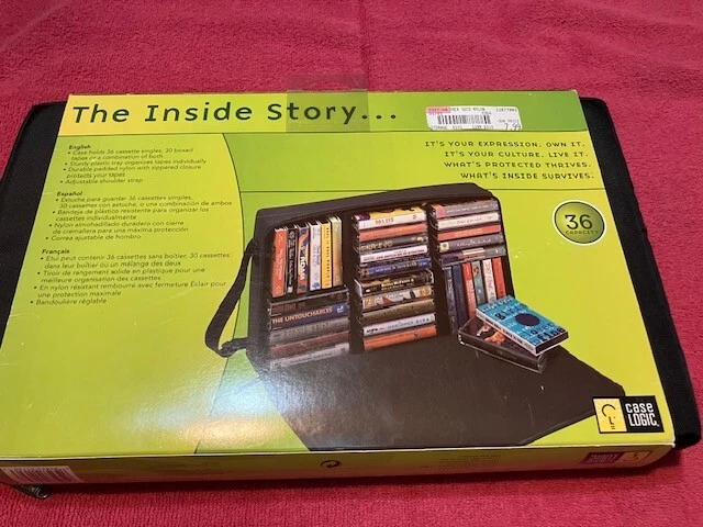 New Case Logic CLS36 Cassette Tape Carrying Case Holds 36 Single or 30 Boxed - Image 2 of 3