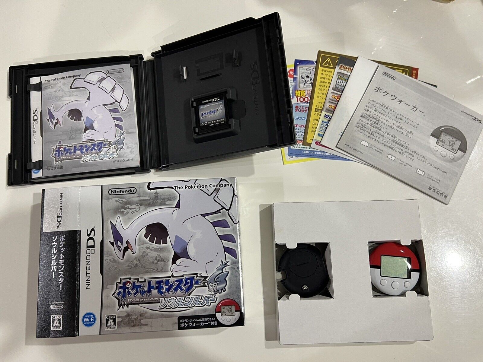 Nintendo DS Pokemon Heart Gold Japan NDS w/box pokewalker