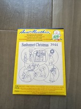 Aunt Martha's Hot Iron Transfers 3944 Sunbonnet Christmas