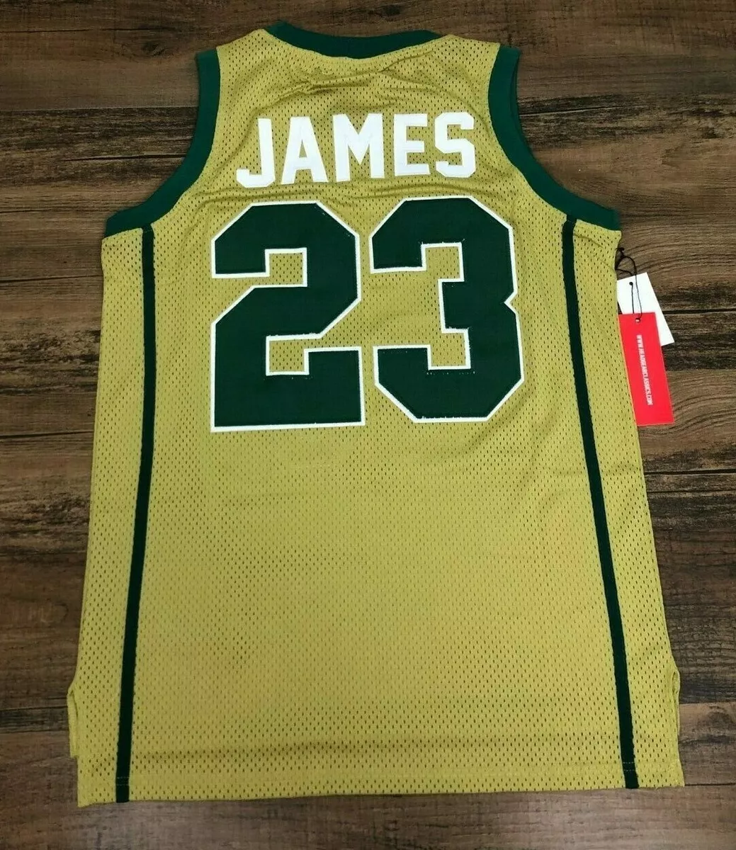 LeBron James 23 St Vincent St Mary High School Irish Authentic Basketball Jersey