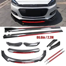 Front Bumper Lip Spoiler Splitter Bod Kit Carbon Fiber For Chevrolet Cruze