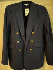 Women s Solid Faux Double-Breasted Blazer, Created for Macy s