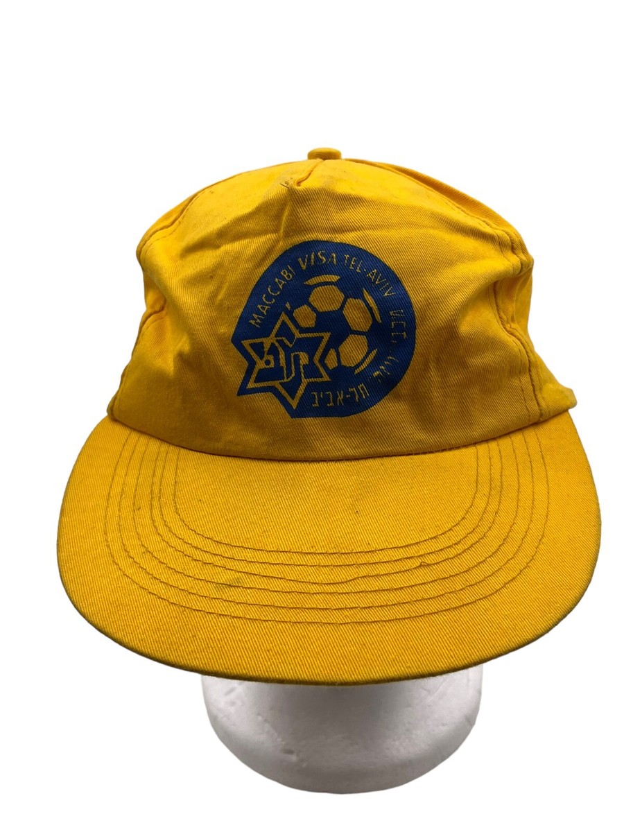 MACCABI TEL AVIV football Team HAT 1990s size 58 cm ISRAEL