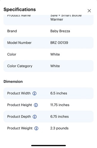 Baby Brezza Safe & Smart schwarz weiß elektrischer Babyflaschenwärmer gebraucht getestet - Bild 12 von 12