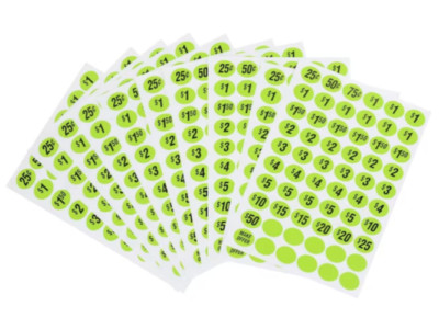 Hillman 5-in x 7-in Paper Garage/Yard Sale Price Labels Tags Removable Stickers