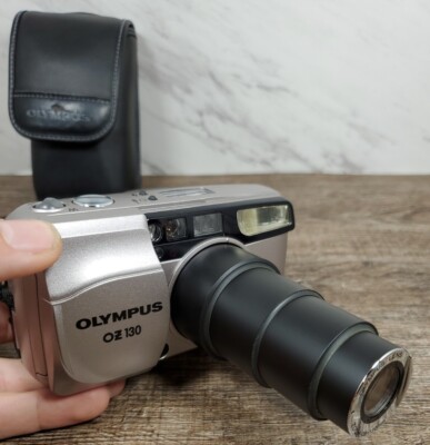 ☆NICE☆ ~Olympus OZ 130 Multi AF Silver 38-130mm Point & Shoot