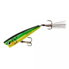 Rebel Super Pop-R 3 1/8 inch Topwater Popper Bass, Striper, and Redfish Lure