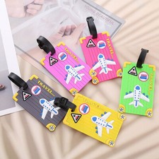 Luggage Tag Travel ID Tags Plastic Address Name Label Bag School Backpack Carry