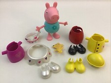 Peppa Pig Dress Talk Figure Set 11 Pieces Shoes Hat Dress Toy Talking Tested