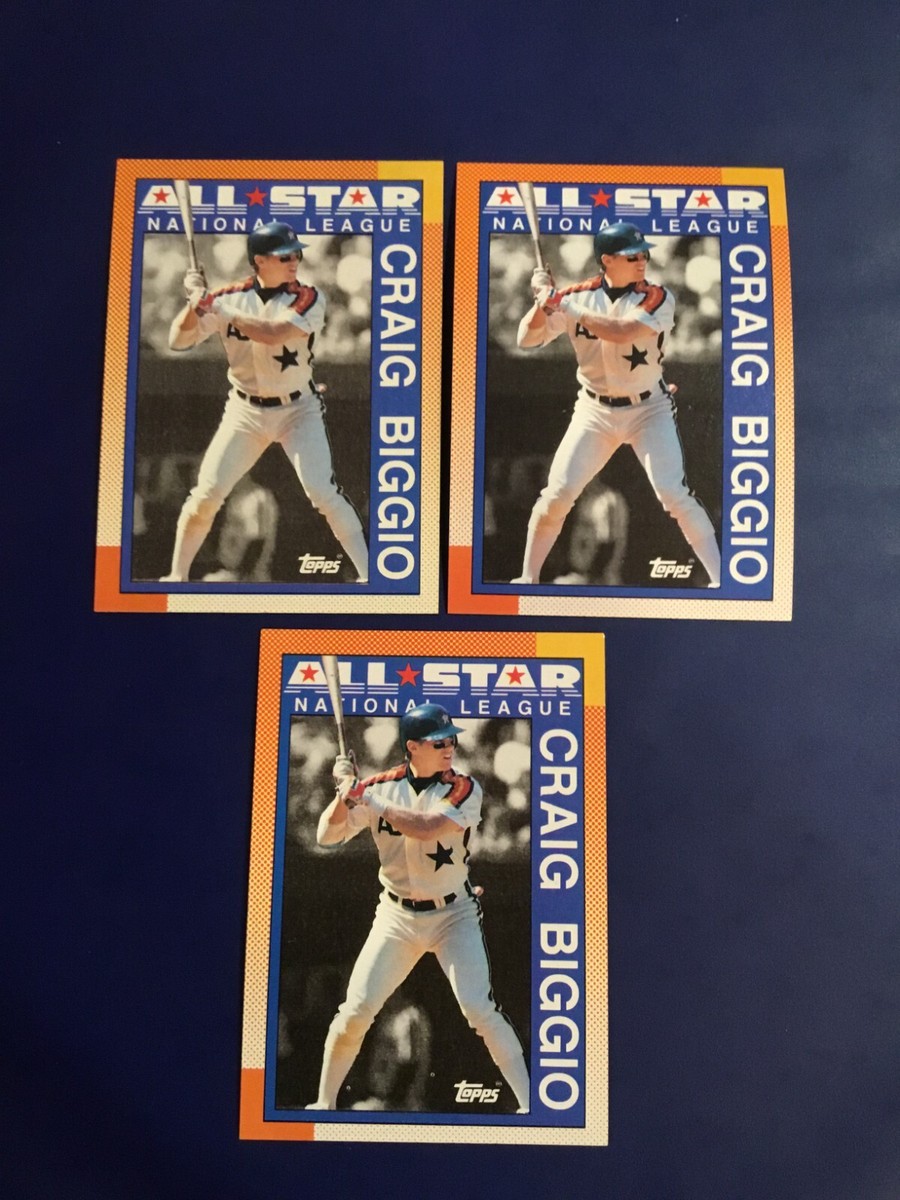 最終価格】激レア！BGCO 90s CALIFORNIA×WEST COAST 1990 Topps # 404 CRAIG BIGGIO All Star Lot 3 Houston Astros SHARP