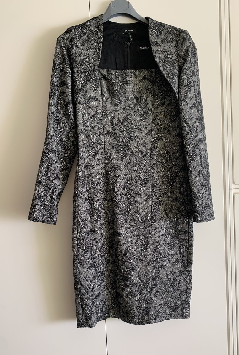 Abito Elegante Tubino Coprispalle BYBLOS Pizzo nero Tailleur