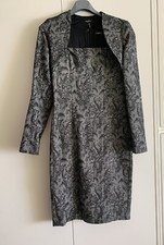 Abito Elegante Tubino + Coprispalle BYBLOS Pizzo nero Tailleur  Black Tg.44