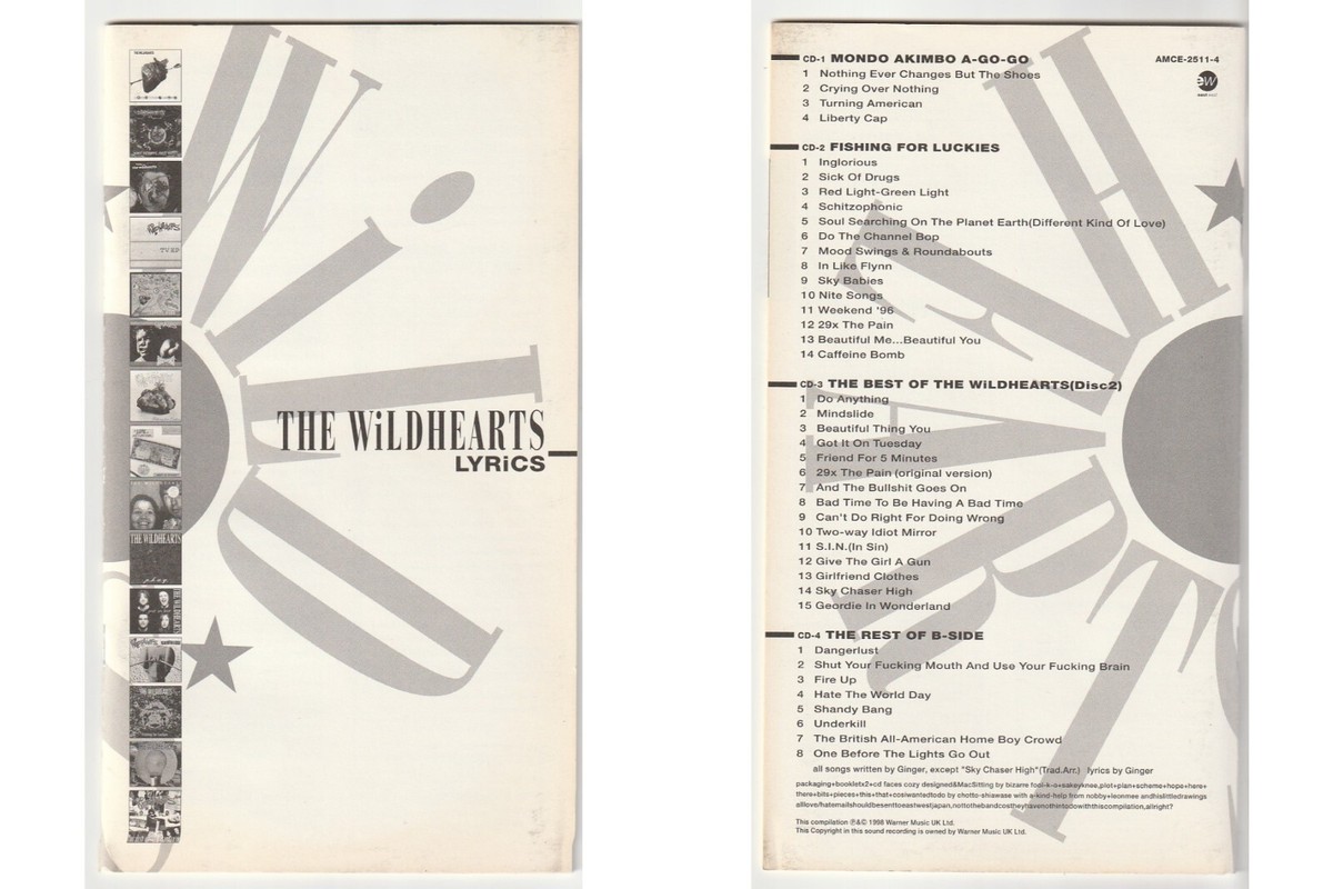 ポップス+ロック(洋楽) 4CD Wildhearts Moodswings And Roundabouts AMCE25114 EastWest /00440 The Wildhearts Moodswings And Roundabouts - Sealed