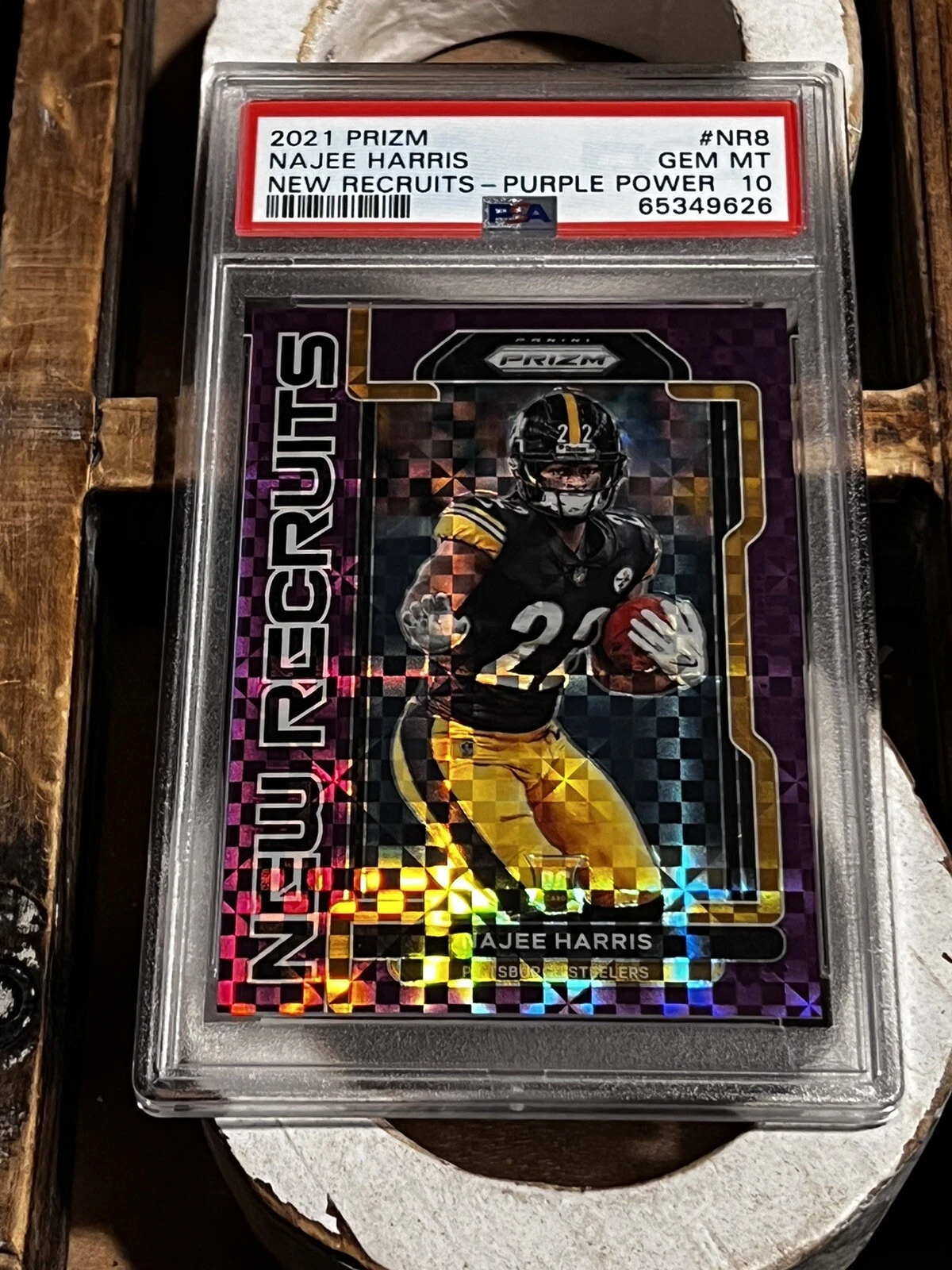 Najee Harris Panini Prizm New Recruits #NR8 Purple Power