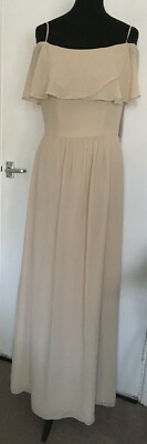 JASMIN BRAUTJUNGFERNKLEID GRÖSSE 10 NEU MIT ETIKETT HOCHZEIT WEIHNACHTEN FARBE MANDEL