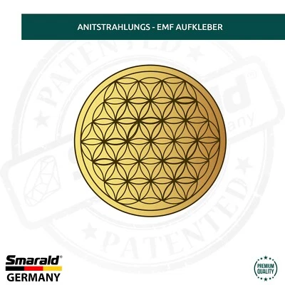 SMARALD® Aufkleber Blume des Lebens G5 Strahlenschutz Handy iPhone Laptop EMF Reduzierung