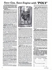 Vintage Slick-50 Print Ad 1984 With POLY Full page