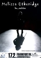 Melissa Etheridge - Live And Alone, Frankfurt 2003 | Konzertplakat | Poster
