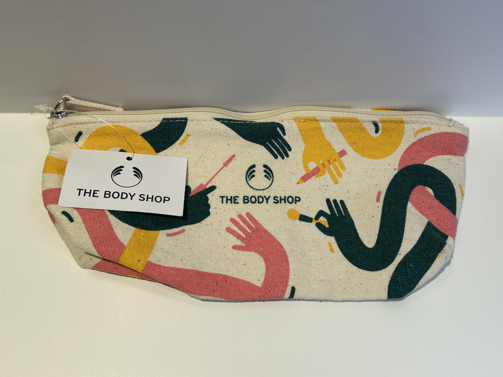 Body Shop Makeup Bag Cosmetic Pouch Travel Toiletry Case Zip Wash Bag